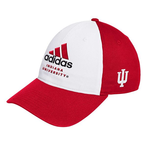 Кепка adidas Slouch Adjustable Indiana Hoosiers белая/красная Unbranded