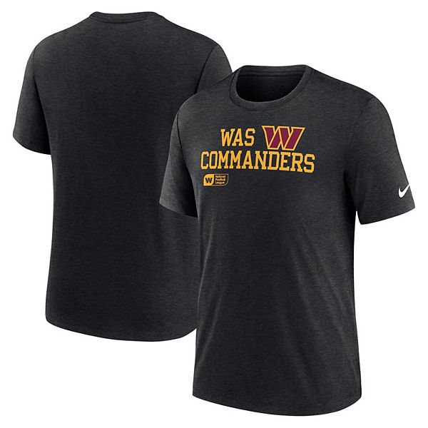 Мужская Футболка Nike Washington Commanders Overlap Lockup Tri-Blend NCAA