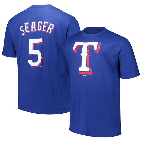 Мужская Футболка Profile Corey Seager Royal Texas Rangers Profile