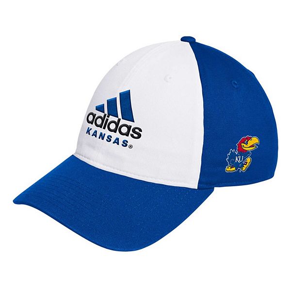 Кепка adidas Slouch Adjustable Kansas Jayhawks белая/синяя Unbranded