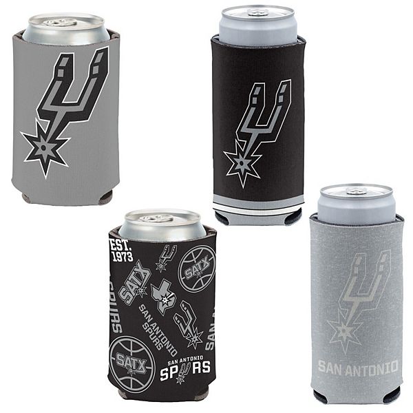 Портативные холодильники WinCraft San Antonio Spurs 4-Pack - 12oz. с графикой команды, Нейопрен, Двойной дизайн Wincraft