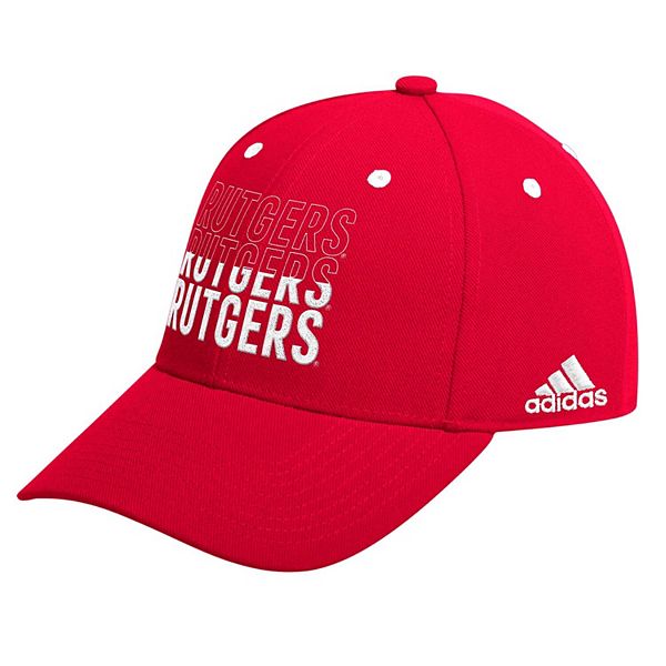 Регулируемая мужская бейсболка adidas с вышивкой Rutgers Scarlet Knights Unbranded