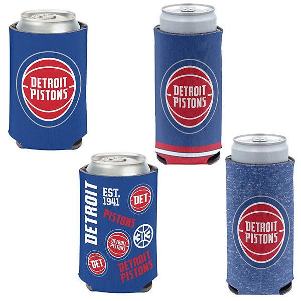 Портативные холодильники WinCraft Detroit Pistons набор из 4-х штук 12oz: неопрен, двойной дизайн, официальная лицензия Wincraft