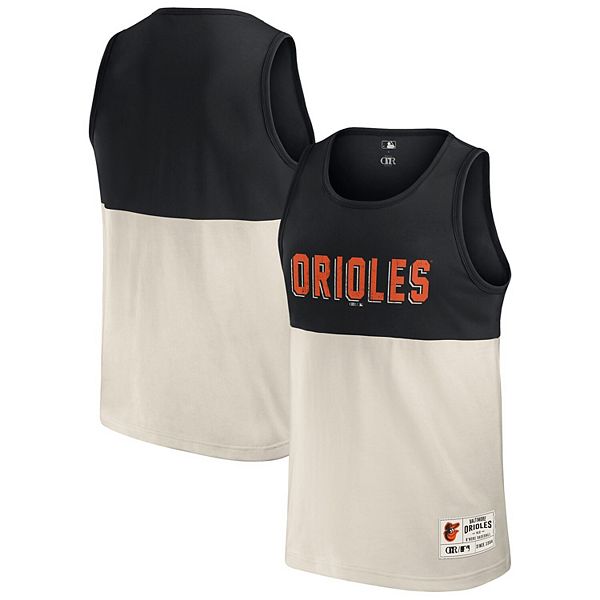 Мужская Футболка Darius Rucker Collection by Fanatics Черная Майка Baltimore Orioles Colorblock Darius Rucker Collection by Fanatics