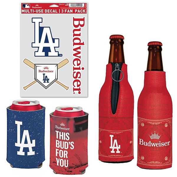 Портативные холодильники и термосумки WinCraft Los Angeles Dodgers MLB x Budweiser, 2 бутылки и 2 банки, 100% неопрен Wincraft