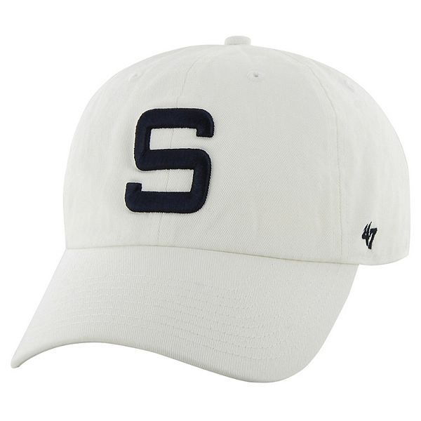 Кепка 47 Brand Men's White Penn State Nittany Lions Vault Clean Up Adjustable 47 Brand