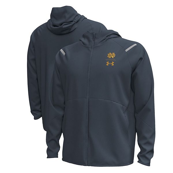 Мужская Повседневная куртка Under Armour Серая Notre Dame Fighting Irish 2024 Shamrock Series Full-Zip Under Armour