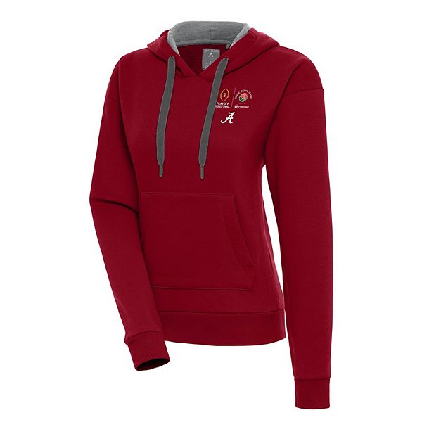 Женская Футболка Antigua Victory Pullover Alabama Crimson Tide College Football Playoff 2024 Rose Bowl Antigua