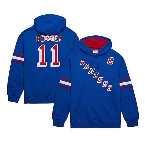 Мужская Футболка Mitchell & Ness Mark Messier Синяя New York Rangers Mitchell & Ness