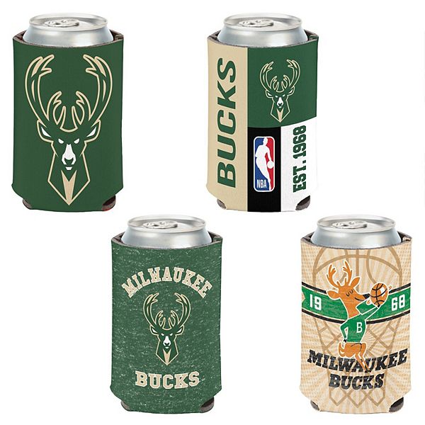 Набор из 4-х переносных охладителей WinCraft Milwaukee Bucks для банок 12oz, двойная сторона, неопрен Wincraft