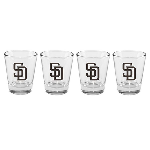 The Memory Company San Diego Padres 4-Pack 2oz. Shot Glass Set The Memory Company