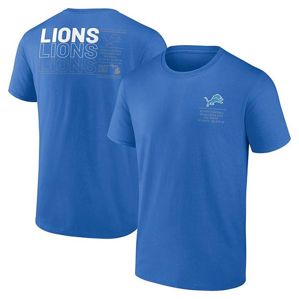 Мужская Футболка Fanatics Blue Detroit Lions Repeat Stats Fanatics Brands - White Label