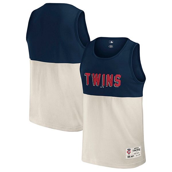 Мужская Футболка Darius Rucker Collection by Fanatics Темно-синяя Minnesota Twins Colorblock Darius Rucker Collection by Fanatics