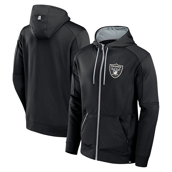 Мужская Толстовка Fanatics Черная Las Vegas Raiders Defender Full-Zip Fanatics Brands - White Label