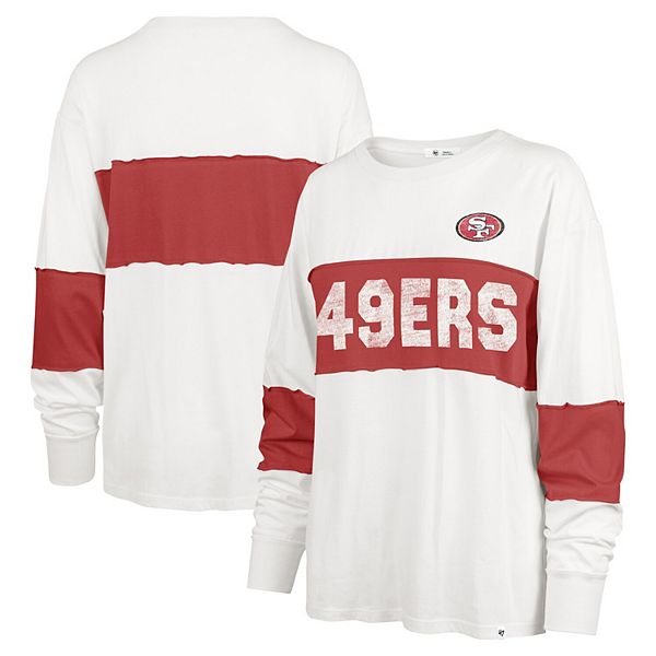 Женская Футболка 47 Brand Cream San Francisco 49ers Clubhouse Pride Taylor с длинным рукавом 47 Brand