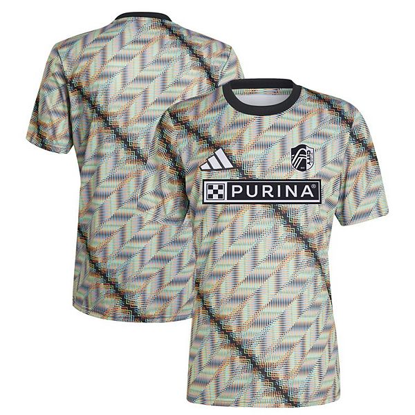 Мужская Футболка adidas St. Louis City SC 2024 Hispanic Heritage Pre-Match Unbranded