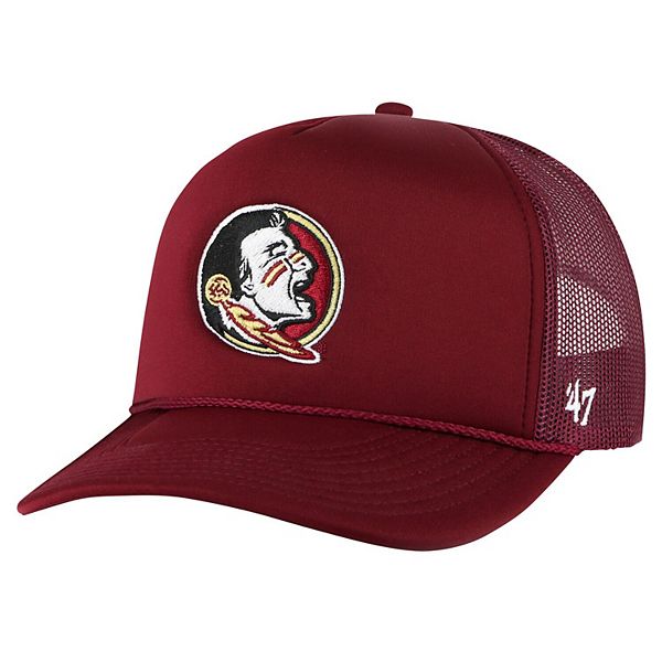 Кепка и бейсболка 47 Brand Garnet Florida State Seminoles Foam Front Mesh Trucker Snapback 47 Brand