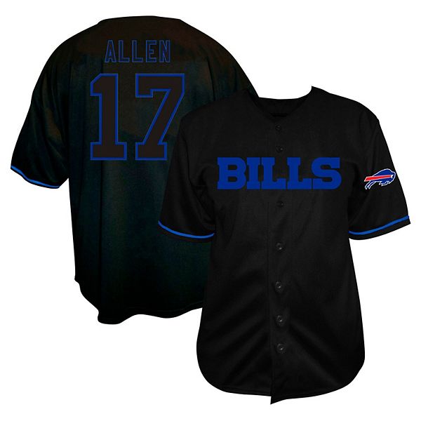 Мужская Футболка Fanatics Josh Allen Черная Buffalo Bills Big & Tall Fanatics Brands - White Label