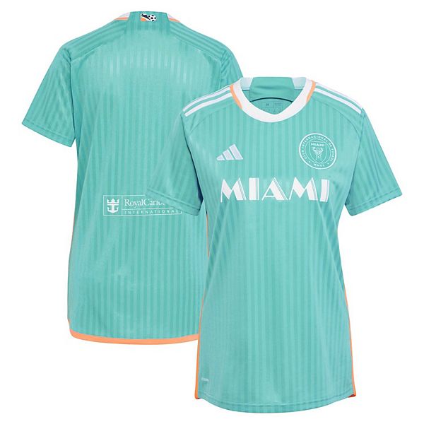 Женская Футболка adidas Aqua Inter Miami CF 2024 Archive Replica Unbranded