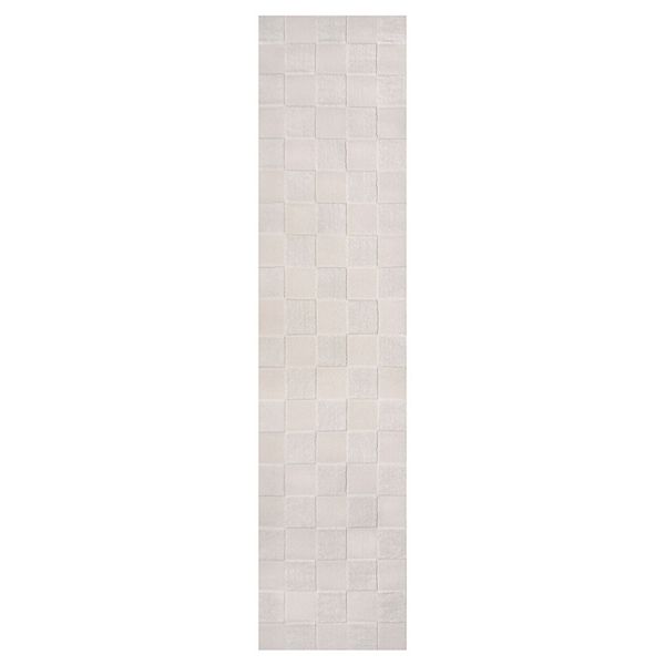 Thea Modern Geometric Checkerboard High-low Area Rug Jonathan Y Designs