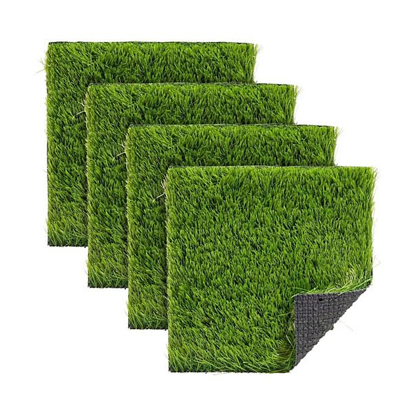 Artificial Grass Turf Tiles Diy Garden Crafts 12x12 4 Pcs Kitcheniva