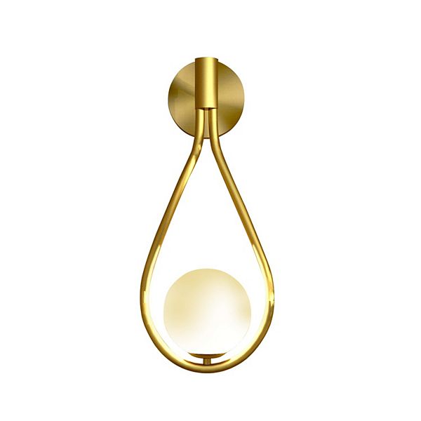 Ozarke Tear Drop Sconce Mid-century Modern Wall Sconce, Warm 3000k Ozarke