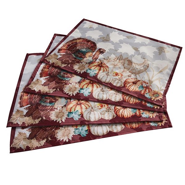 Brylanehome Turkey Placemats BrylaneHome