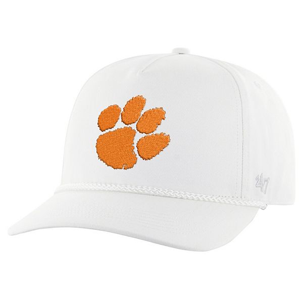 Кепка '47 White Clemson Tigers Rope Hitch Adjustable Hat 47 Brand