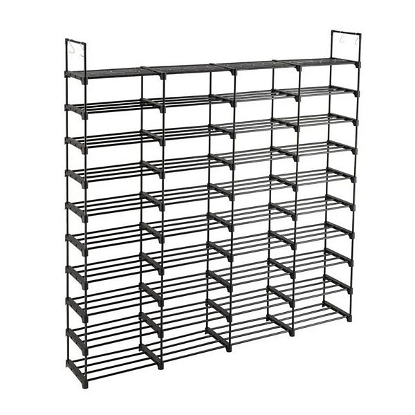 10-tier Metal Shoe Rack Storage Organizer 80 Pairs Kitcheniva