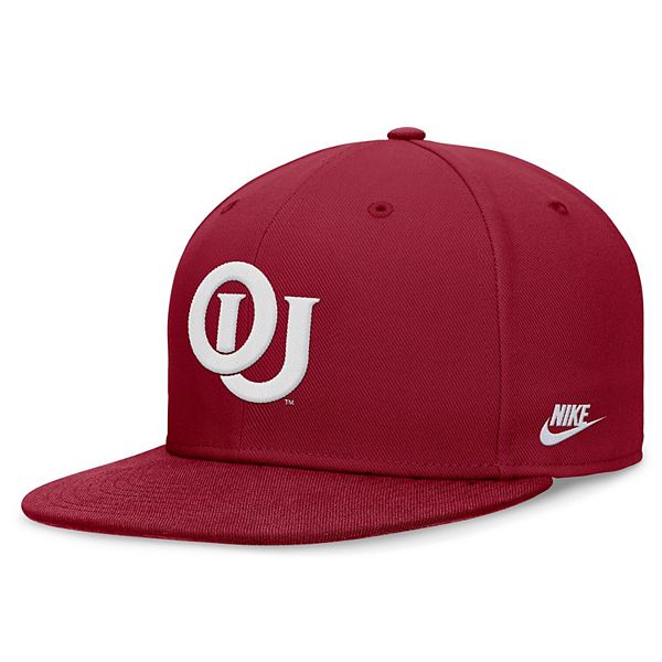 Красная мужская кепка Oklahoma Sooners Legacy True Fitted с высокими стенками Nike