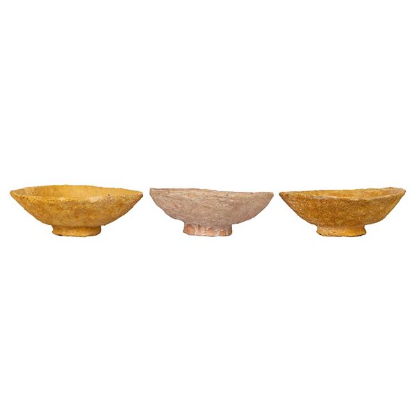 Storied Home 3-pc. Round Paper Pulp Bowl Table Decor Set Storied Home