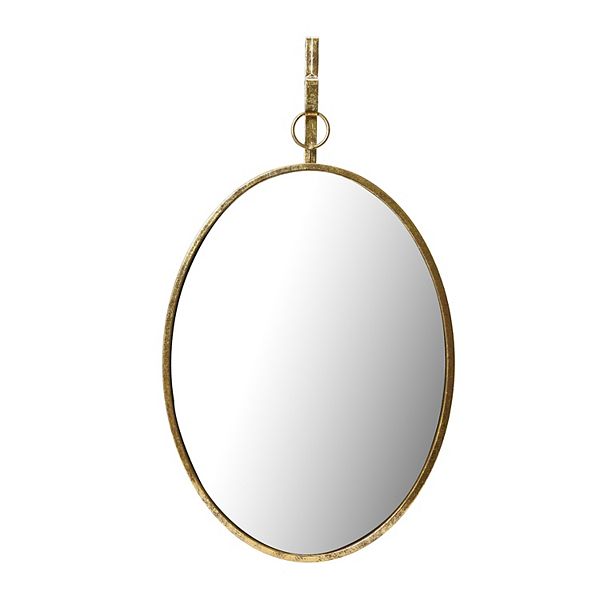 Oval Metal Framed Wall Mirror Storied Home