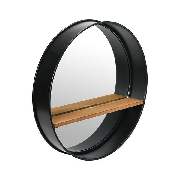 Modern Round Metal Framed Wall Mirror Storied Home