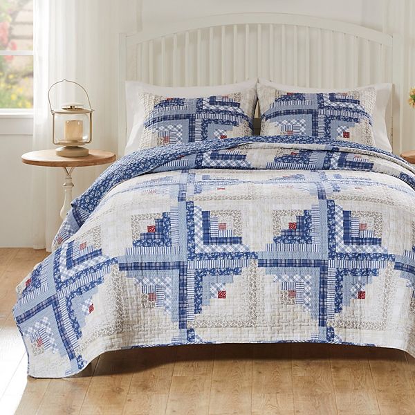 Greenland Home Fashions Cottage Cabin Quilt Set with Shams Greenland Home Fashions