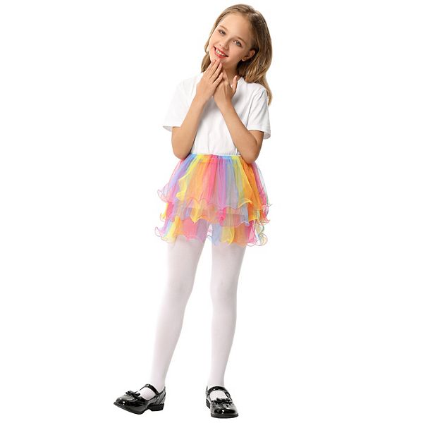 Tutu Skirt For Baby Girl Toddler Rainbow Color Girls Skirts Colorful Onesize Kojooin