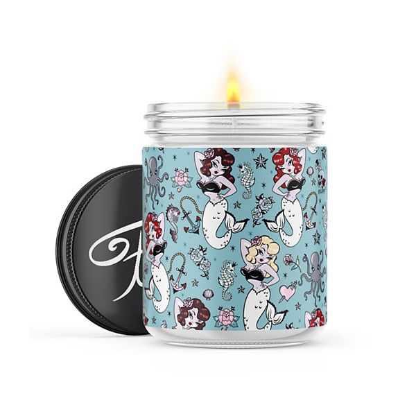 Molly Mermaid - 22-oz Candle Jar - Sea Salt & Peony Miss Fluff