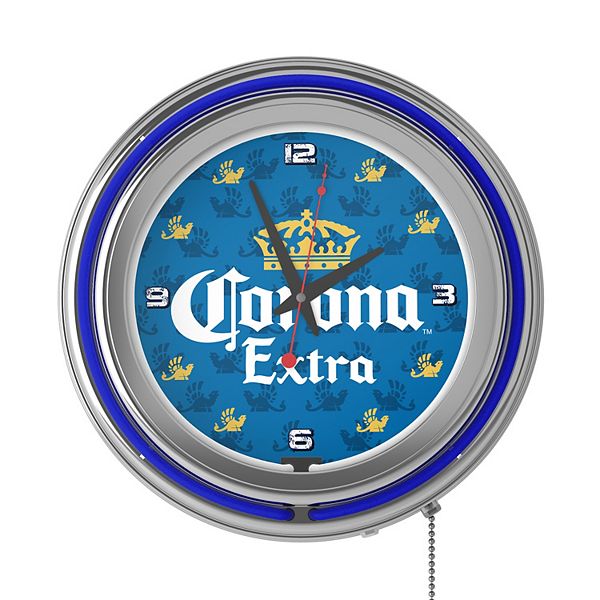 Corona Griffin Retro Neon Wall Clock Trademark Games