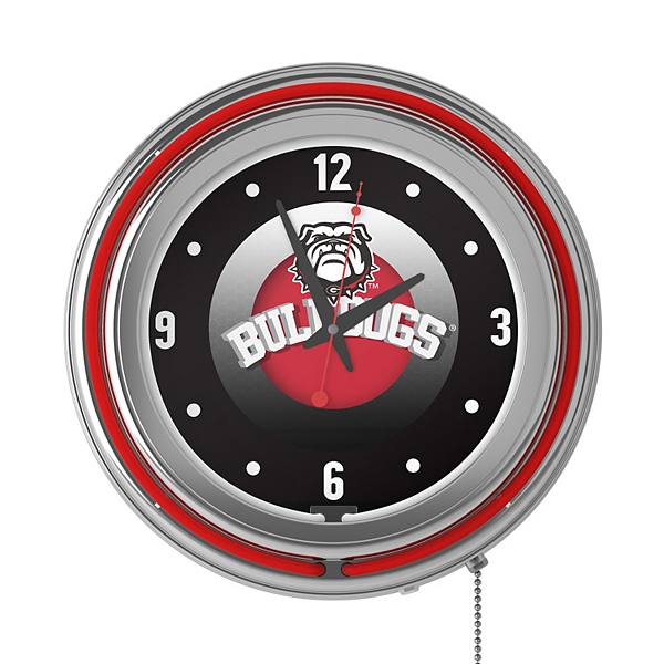 University of Georgia Honeycomb Retro Neon Wall Clock Trademark Games