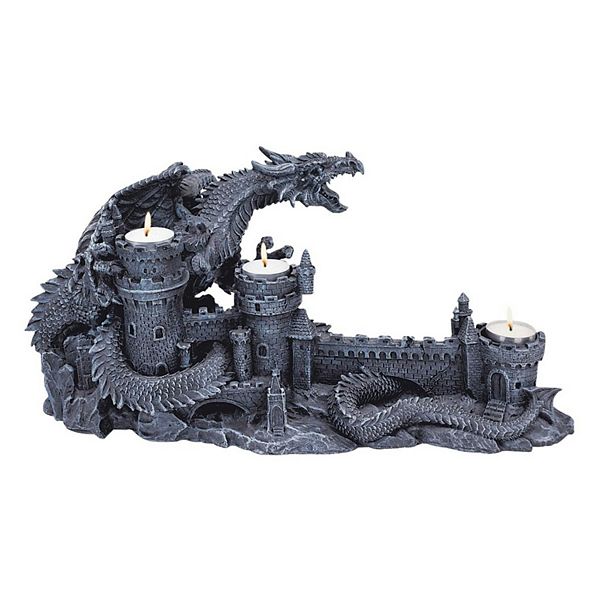 The Dragon's Wrath Sculptural Candelier Design Toscano