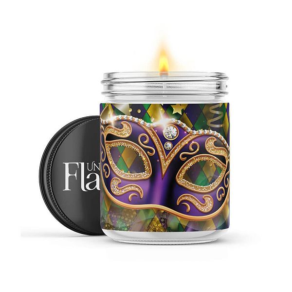 Mardi Gras Party - 22-oz Candle Jar - Eucalyptus Uncommon Flame