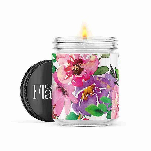 Floral Abundance - 22-oz Candle Jar - Volcano Uncommon Flame