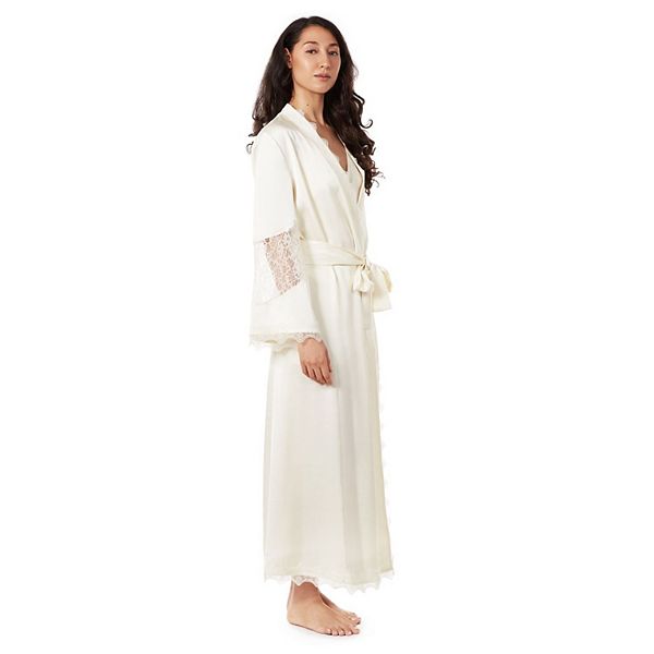 Women's Lace Trimmed Robe MEMOI