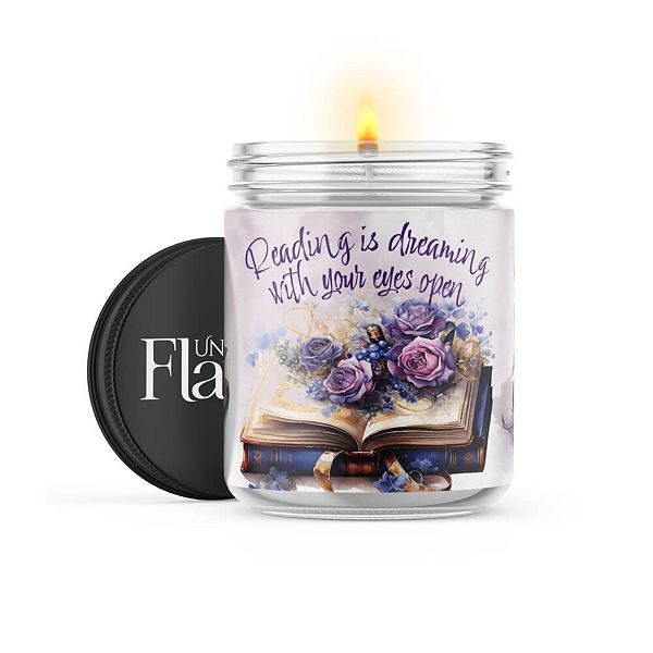 Book Dreaming - 22-oz Candle Jar - Black Ice Uncommon Flame