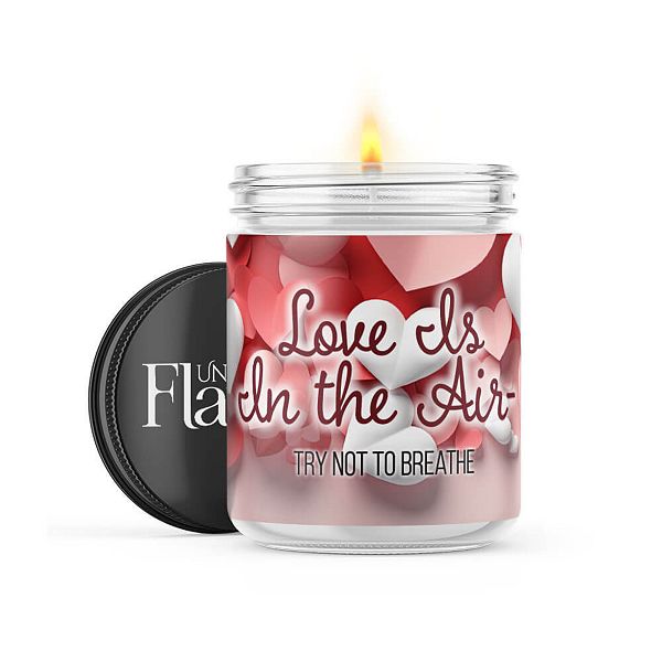 Love Is In The Air, Try Not To Breathe - 22-oz Candle Jar - Sea Salt & Peony Uncommon Flame