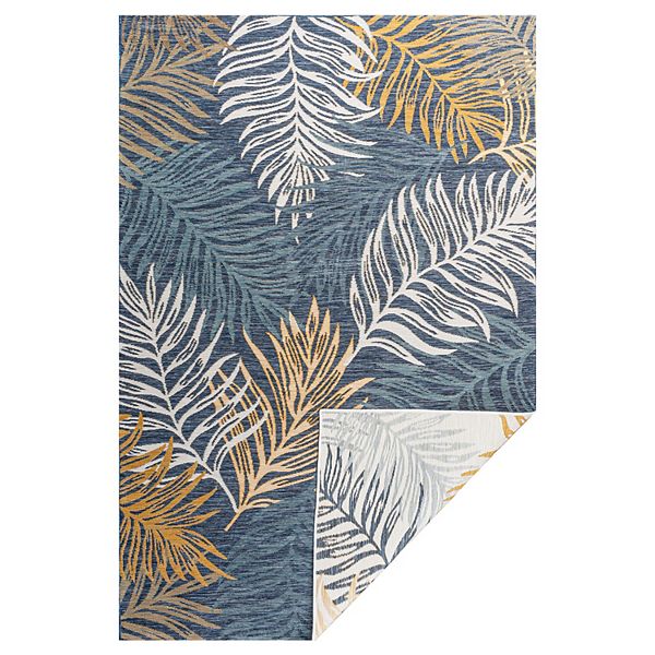 Calypso Coastal Casual Palm Frond Reversible Machine-washable Indoor/outdoor Area Rug Jonathan Y Designs