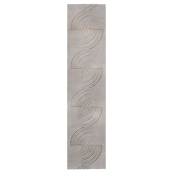 Arielle Mid-century Modern Curve Stripe Reversible Machine-washable Indoor/outdoor Area Rug Jonathan Y Designs