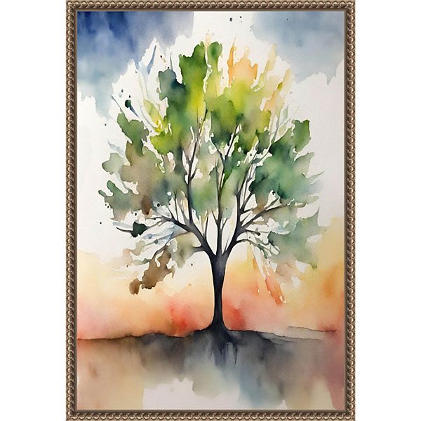 Amanti Art Tree of Color by Sally Ann Moss Canvas Wall Art Amanti Art