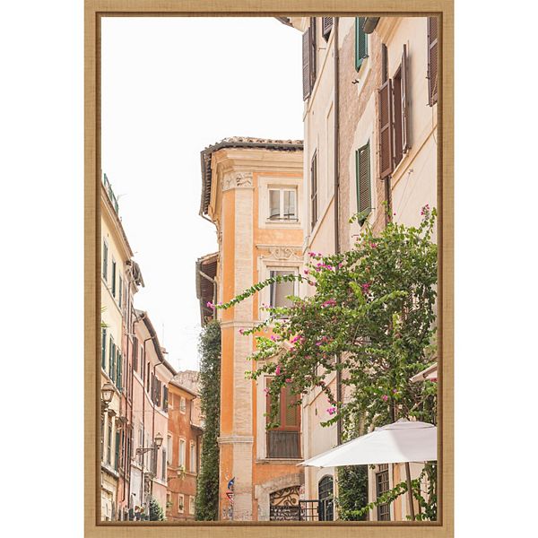 Amanti Art Streets of Rome Framed Canvas Wall Art Amanti Art