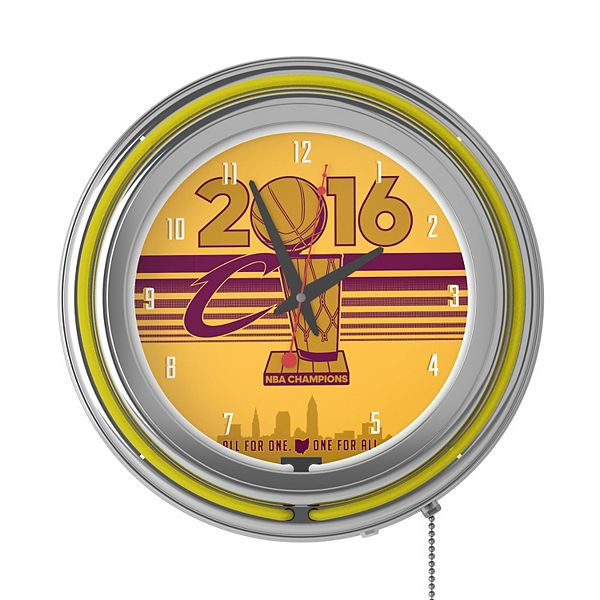 Trademark Games Cleveland Cavaliers 2016 NBA Champions Retro Neon Wall Clock Trademark Games