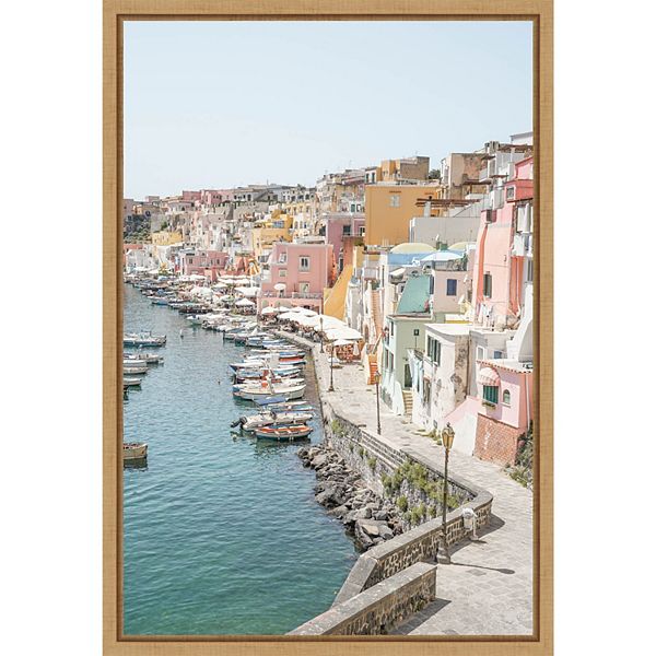 Amanti Art Procida Island Framed Canvas Wall Art Amanti Art